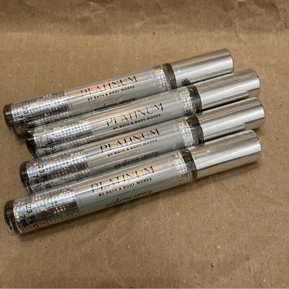 4 x bath body works platinum 7ml